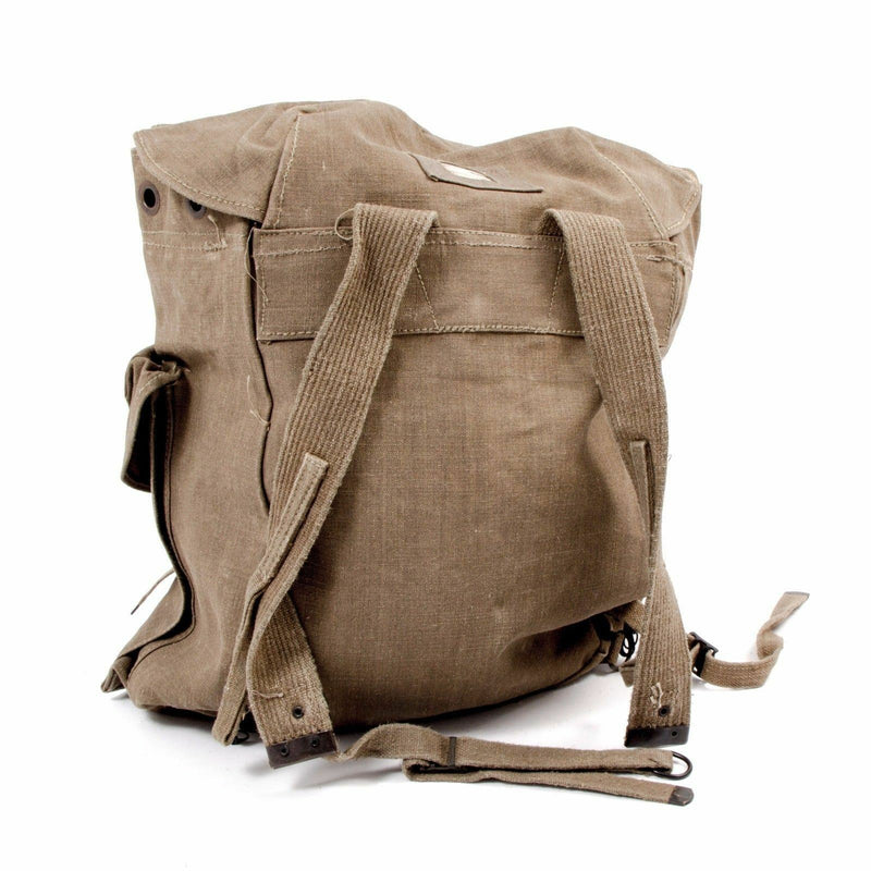 Original italienische Armee Vintage Rucksack Berg große Canvas Tasche XL Größe