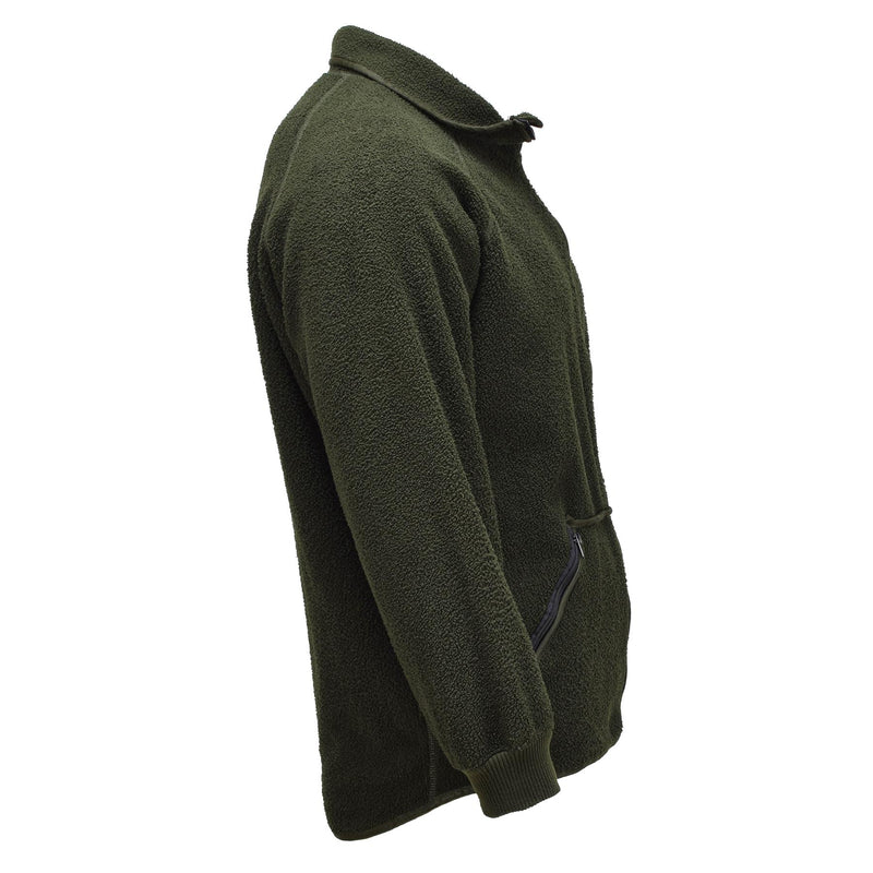 Original niederländische Militär-Fleecejacke, warme, weiche Thermo-Sportbekleidung für kaltes Wetter