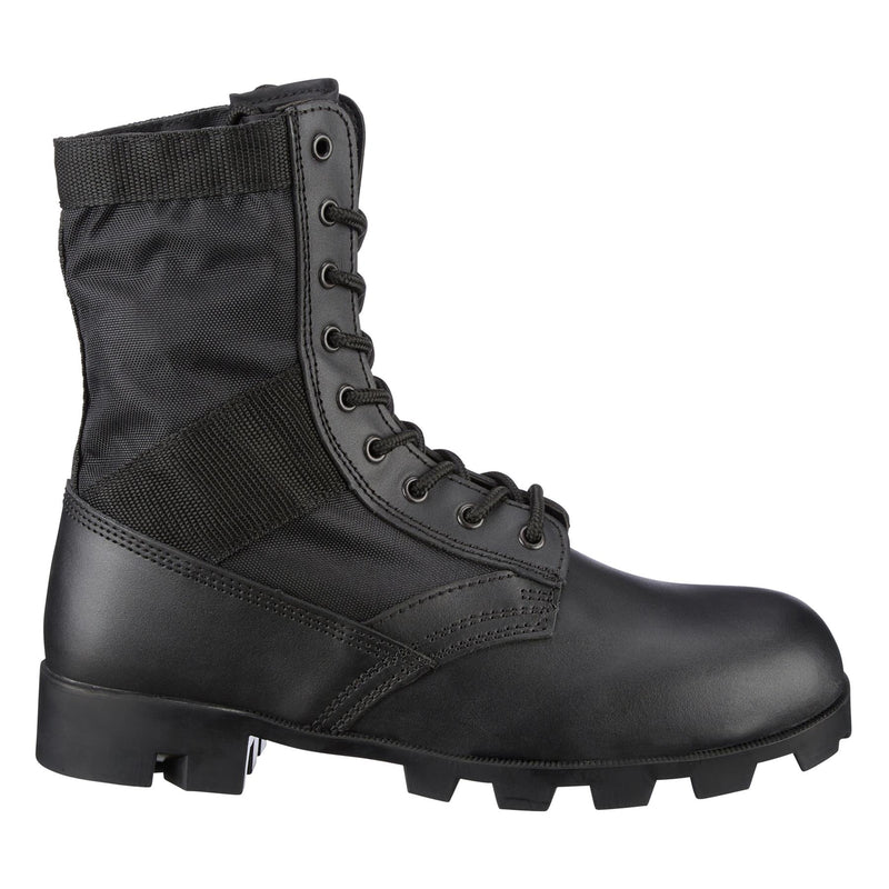 Echte US Army Jungle schwarze Leder Panama Stiefel Kampf Militärschuhe NEU