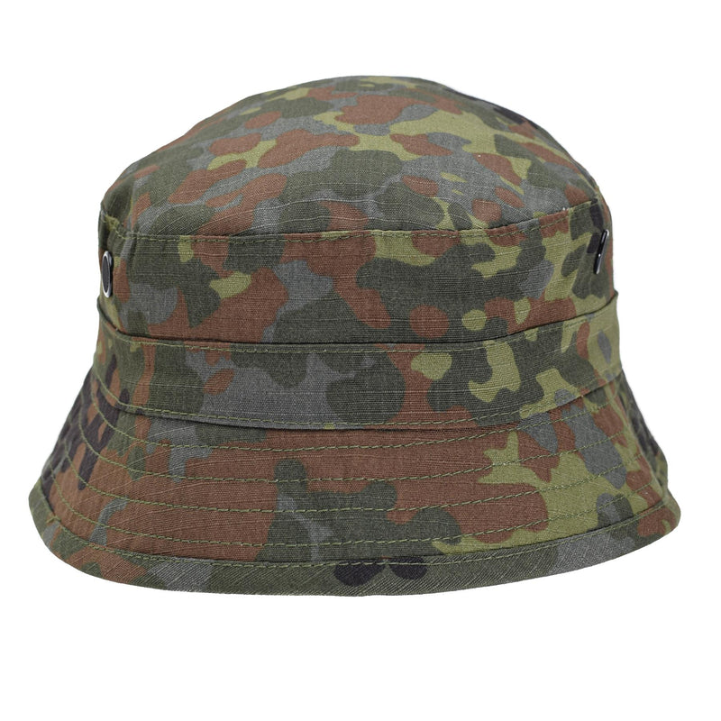 TACGEAR Marke Boonie-Hut im Stil der Bundeswehr Flecktarn-Ripstop-Anglerhut
