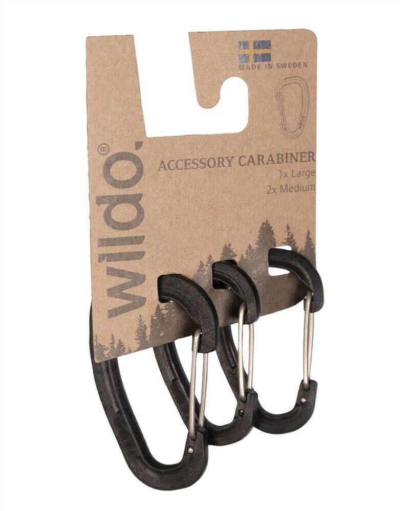 Original Wildo Zubehör Karabiner Set OD 3-teilig Leichte, stabile Clips
