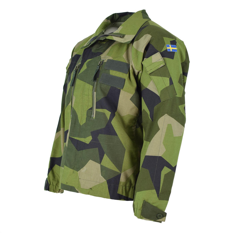 Original Schwedische Armee M90 ​​Jacke Splittertarn Feldkampf Panzer NEU