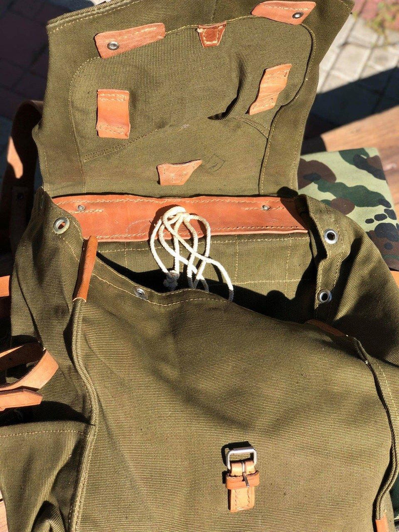 Original rumänische Armee Rucksack Tasche Militär Überschuss OD Schultergurt Canvas