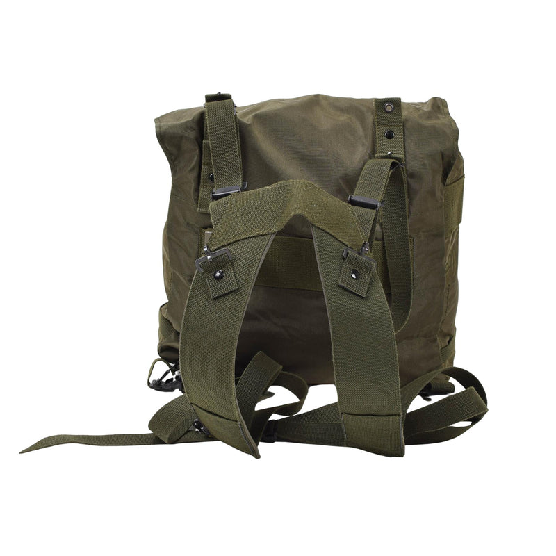 Original Österreichische Militär Taktische Feldtasche oliv beschichtet Rucksack Camping NEU