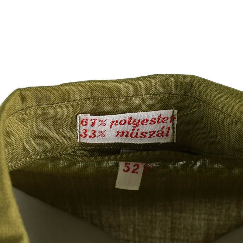 Echtes ungarisches Armeehemd Khaki Offizier Militär Langarm NEU 