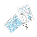 Ecopybook Tactical TS+M A6 NATO-Kartenlineal-Set, flexibler Polymer-Rand, blau