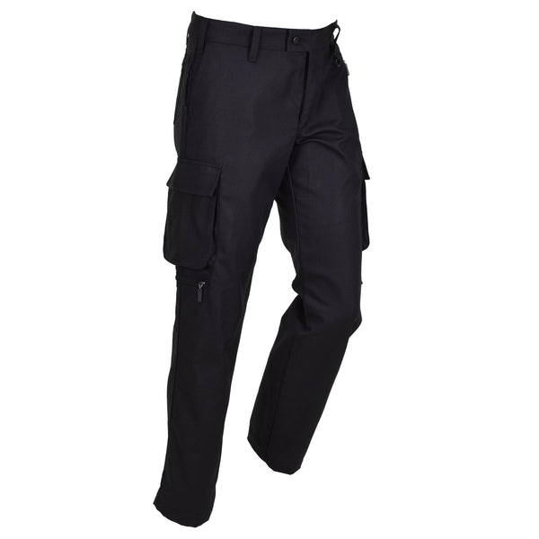 Original Dänemark Militär schwarze Arbeitshose D-Ring Hose stark strapazierfähig Neu