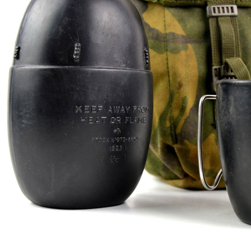 Original britische Armee Feldflasche mit Becher 58 Wasserflasche mit Beutel