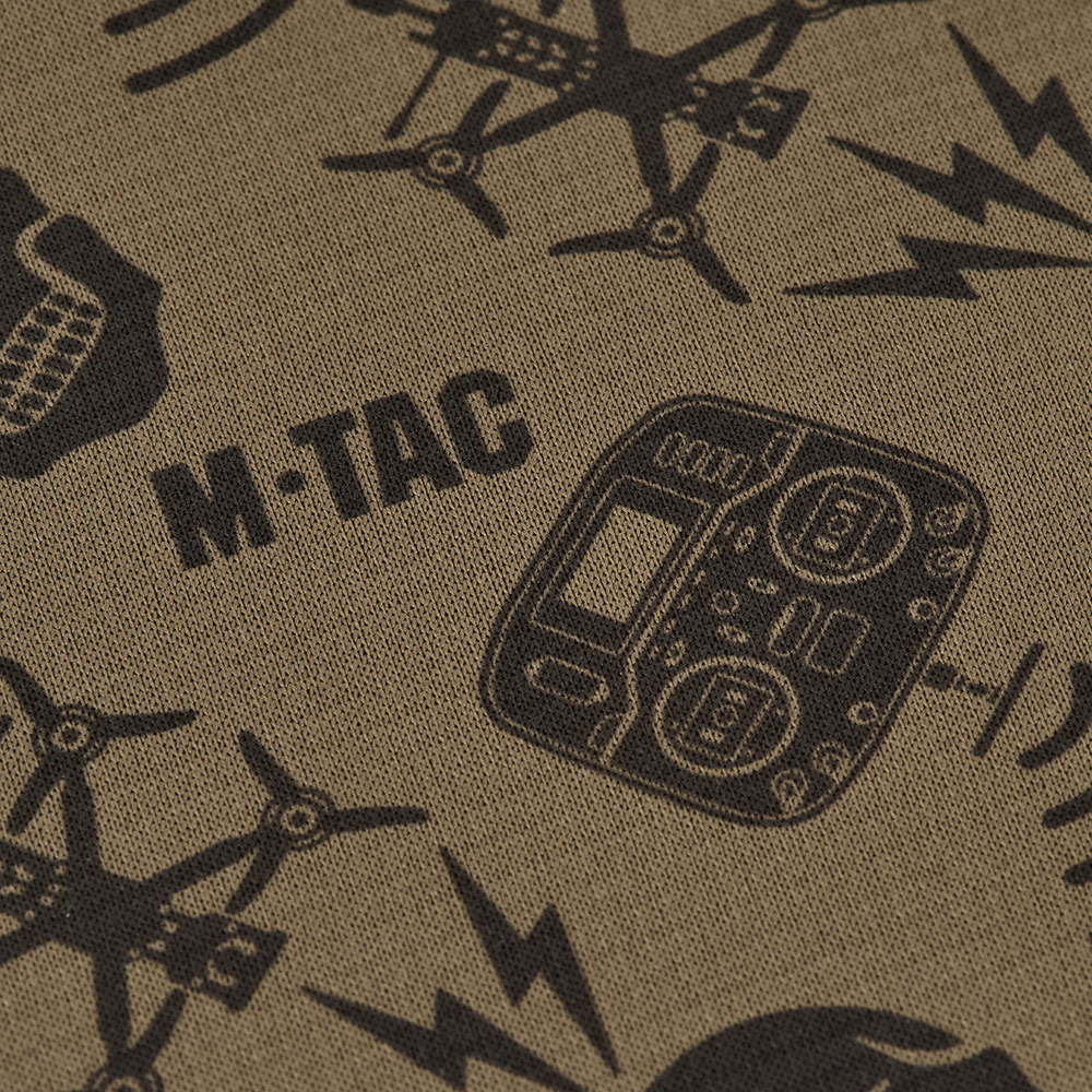 M-TAC Microfleece Neck Gaiter Drone Pattern Taktischer Outdoor-Schal Tan