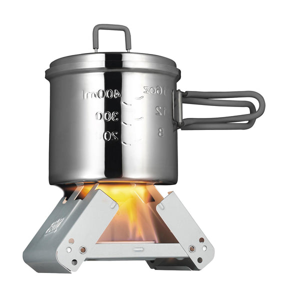 ESBIT Kocher Bushcraft Kleiner faltbarer Camp Cooker Pocket 2x27g Festbrennstoff