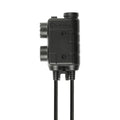 Earmor Dual PTT Adapter Kenwood Baofeng 2 Pin Wired Tactical Headset Schwarz