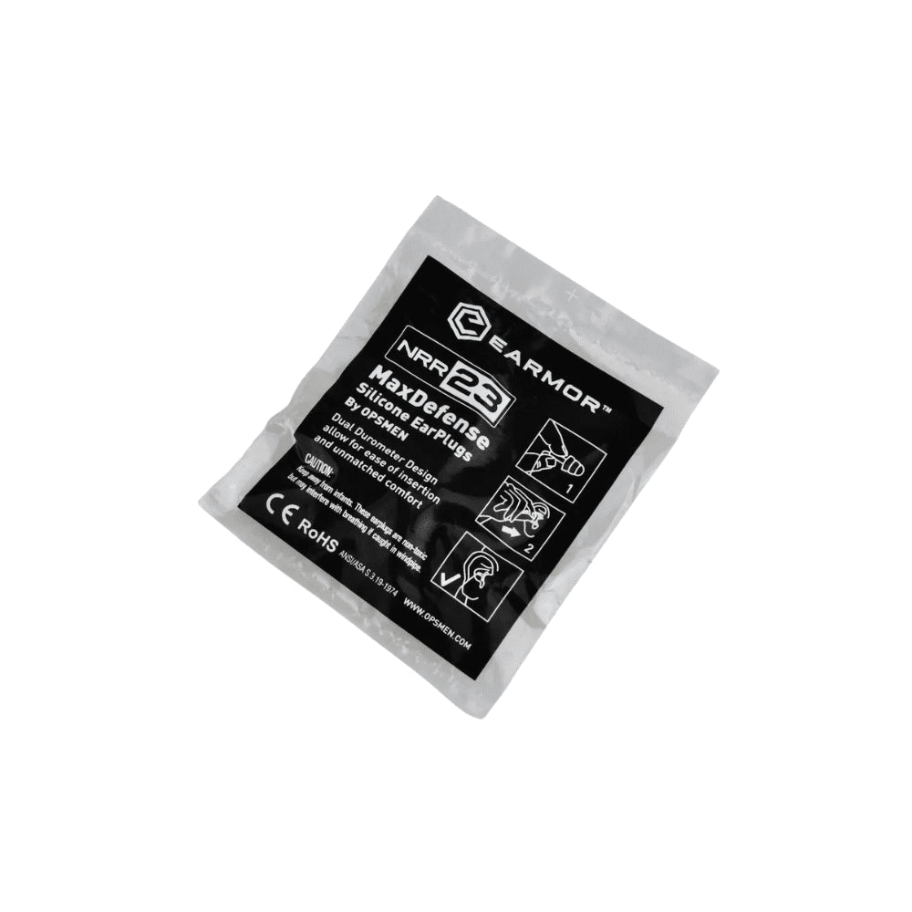 EARMOR M03 MaxDefense Silikon-Ohrstöpsel, wiederverwendbar, NRR 23 dB, grün