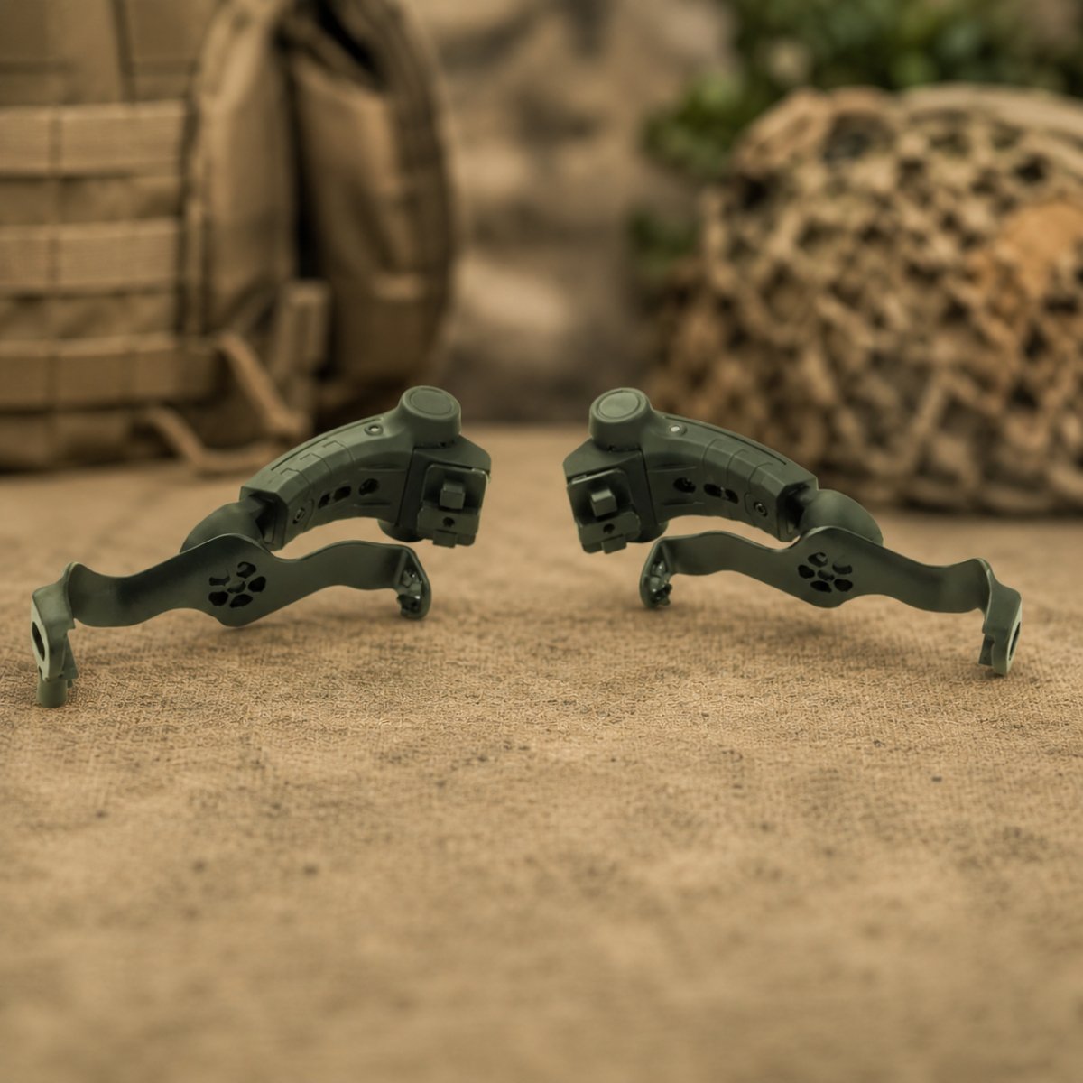 EARMOR M16A Team Wendy Helmschienenadapter PLUS Headset Foliage Green