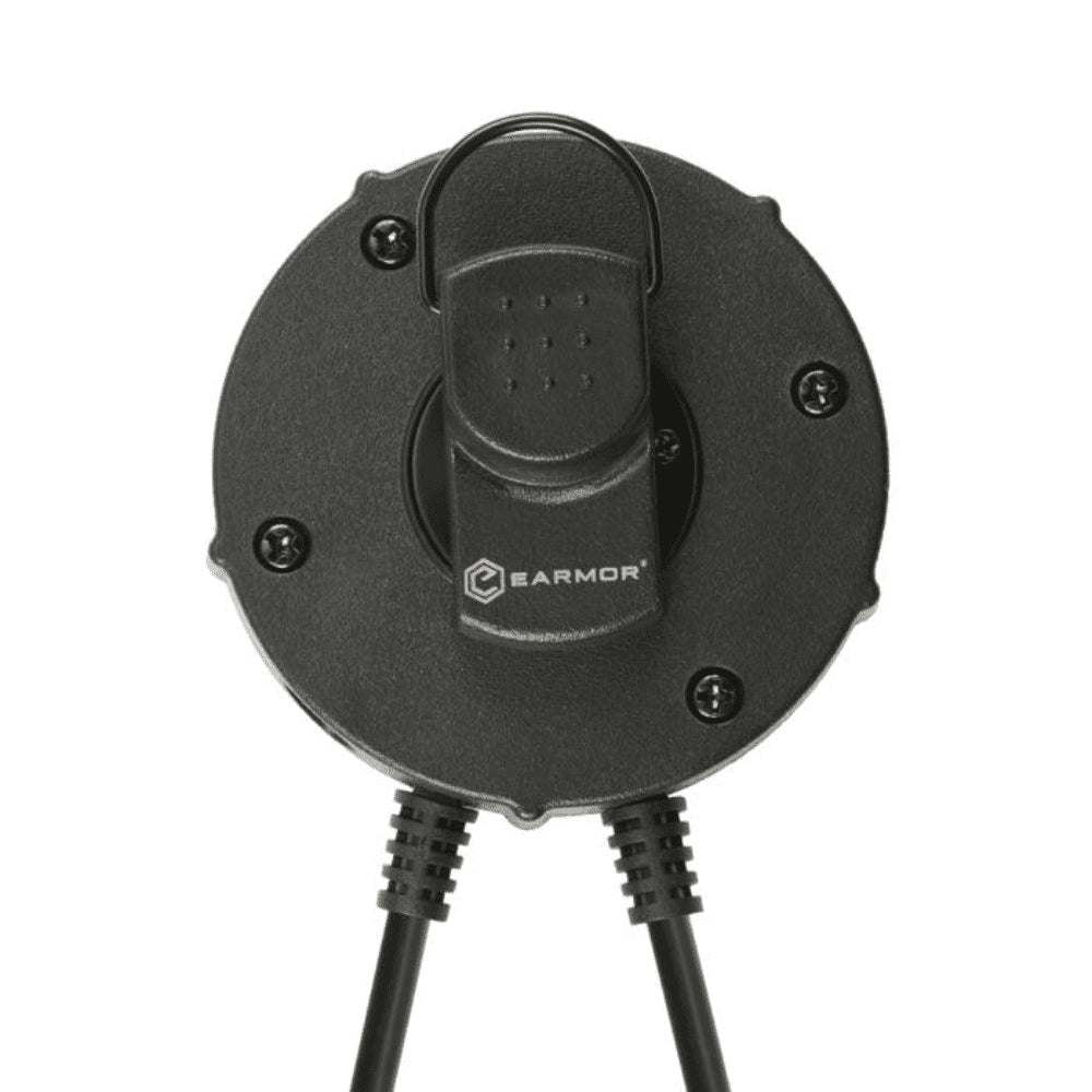 EARMOR M55 PTT-Adapter Kenwood Baofeng 2-Pin-Radio-Headset-Adapter Schwarz