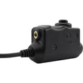 Earmor PTT-Adapter Motorola 1-poliges Funk-Headset, kabelgebunden, taktisch, Schwarz