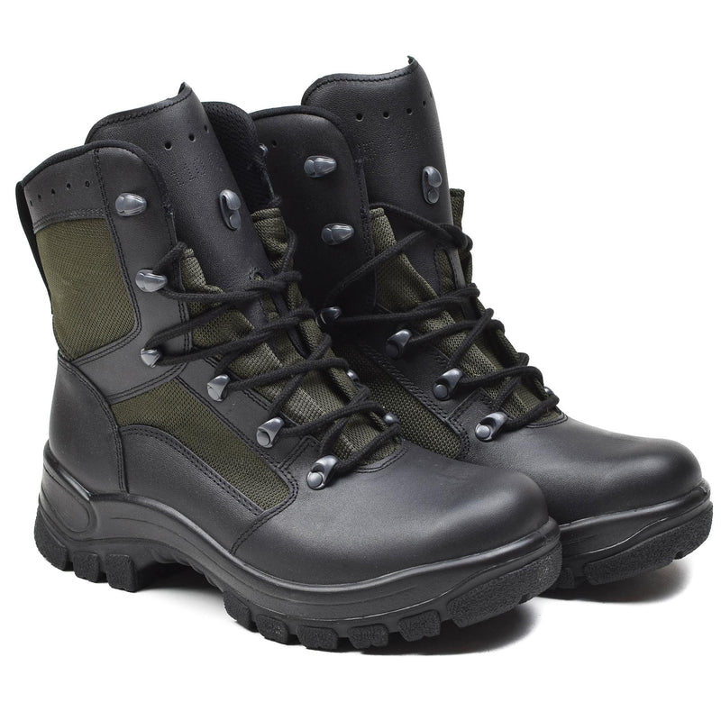 Original deutsche Militär Kampfstiefel Leder Textil taktische Feldschuhe NEU