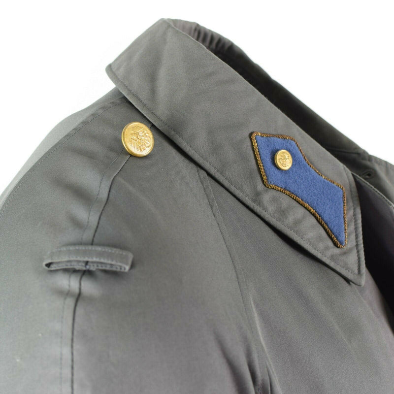 Echter österreichischer Armeemantel, Trenchcoat, Militärausgabe, lange graue Jacke