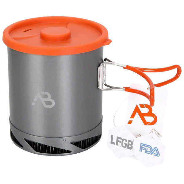 A.Blochl AB-X6 1Liter Topf Camping Wandern Trekking Schnellheizung Aluminium grau NEU