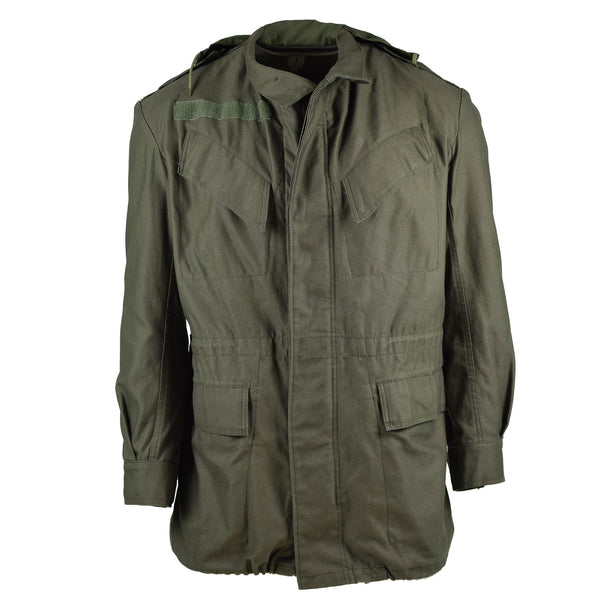 Echte belgische Armee Feldjacke M64 Militär Baumwolle wasserdicht Parka Olive NEU