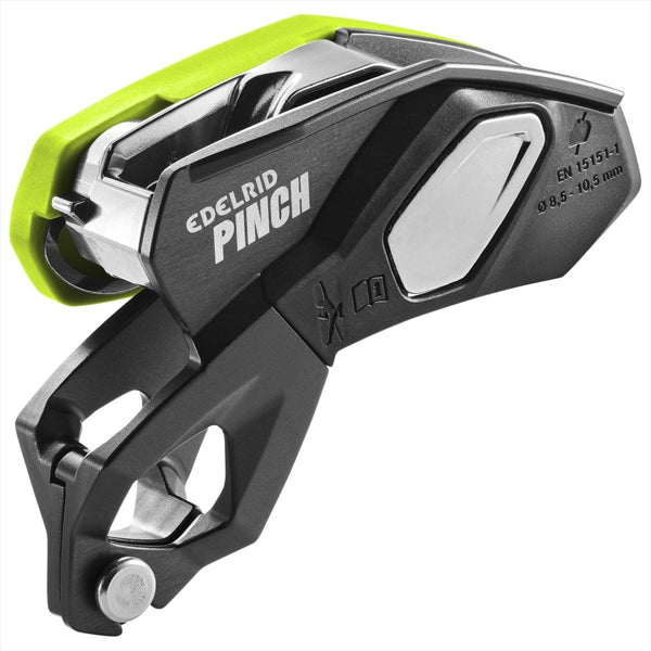 Edelrid Pinch Assisted Brems -Belay -Gerät präzise Senkung der Kontrolle Grün grün