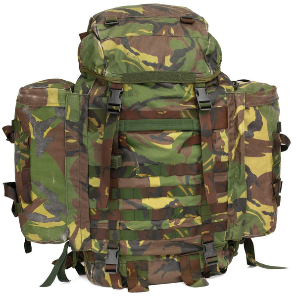 Original Rucksack der niederländischen Armee, DPM Woodland Kampfrucksack, 60 l, taktischer Tagesrucksack