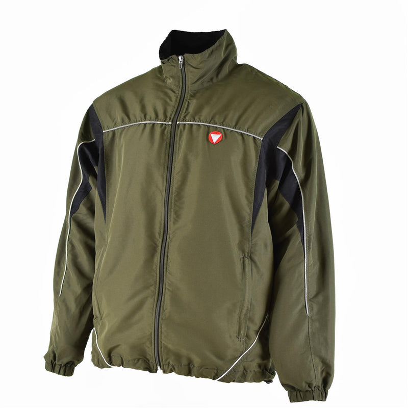 Original Österreichische Bundeswehr Trainingsanzug Top Jacke Sport Vintage OD Grün