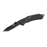 EKA Brand Swede 9 Klappmesser 57 HRC 12C27 Feuerstarter aus Stahl mit schwarzem Griff