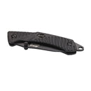 EKA Brand Swede 9 folding knife 57 HRC 12C27 steel fire starter black handle - GoMilitar