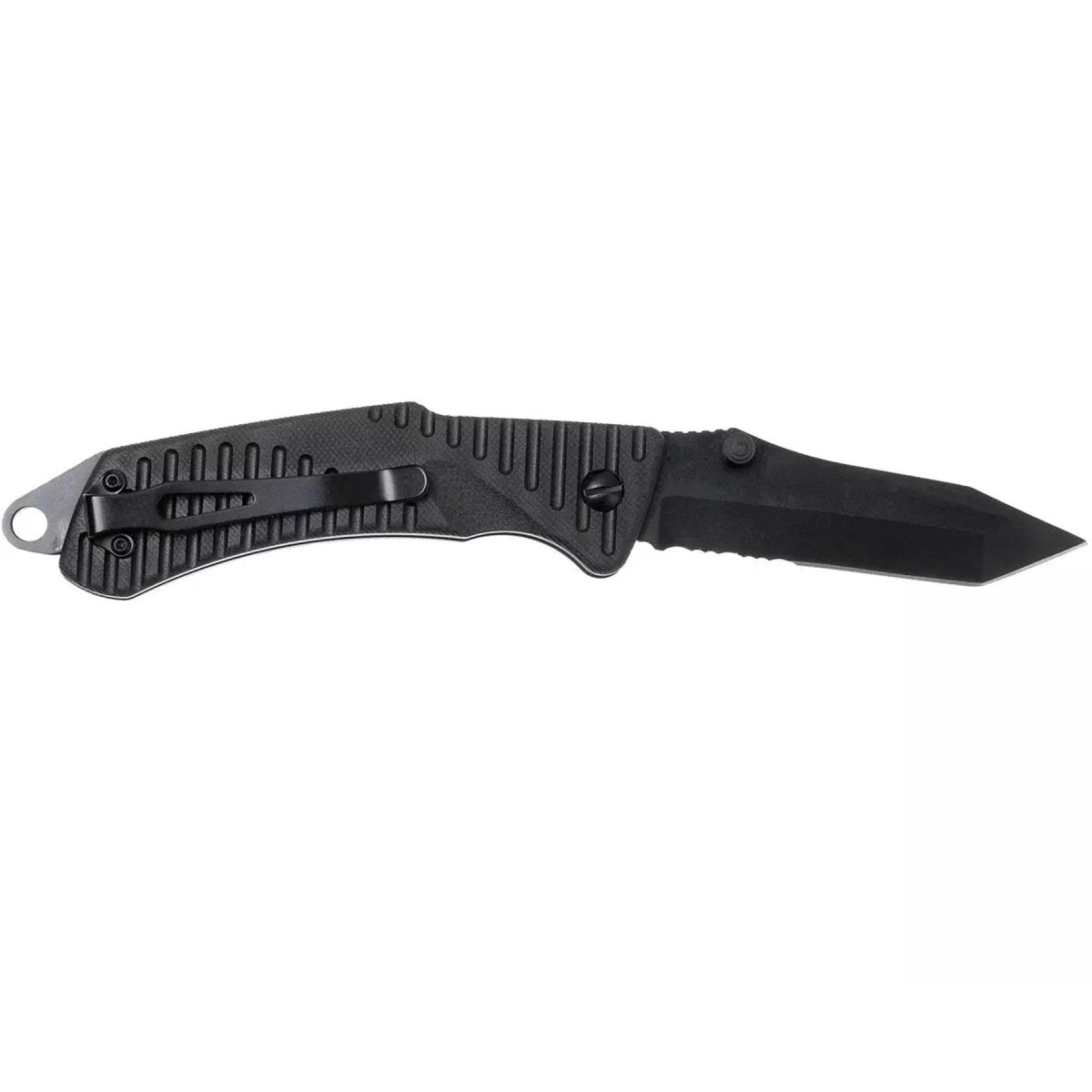EKA Brand Swede 9 Klappmesser 57 HRC 12C27 Feuerstarter aus Stahl mit schwarzem Griff