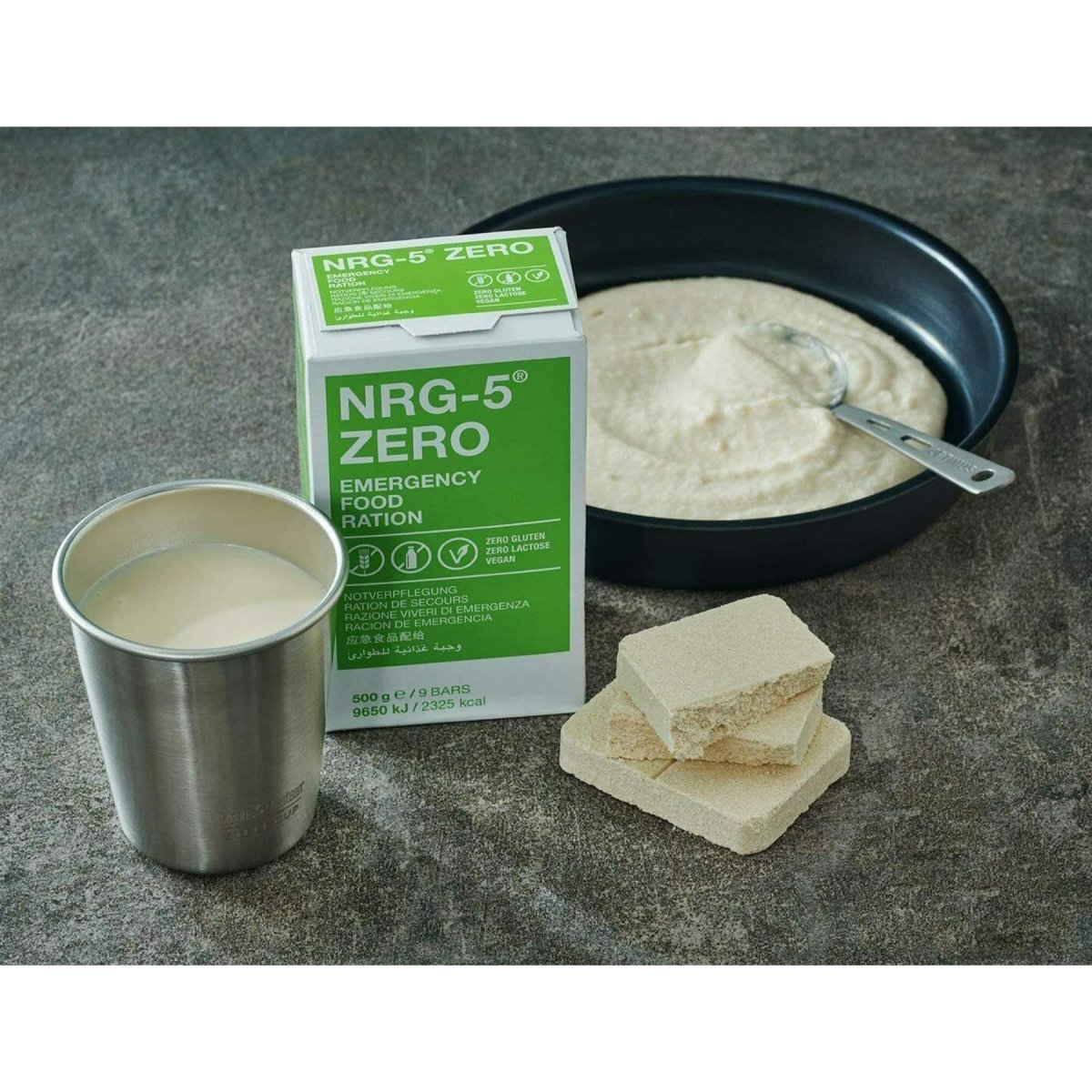 Notration Armee Survival Essen MRE Prepper Military NRG-5 Zero 500 g