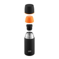 ESBIT Brand Edelstahl Isolierflasche 750ml schwarz 12Std Wärmespeicherung extra Becher