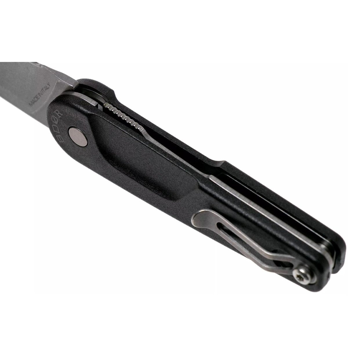 ExtremaRatio BD0 R BLACK faltbares Taschenmesser in Blattform, Griff aus N690-Stahl und Nylon