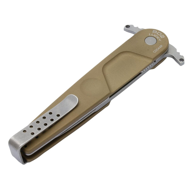 ExtremaRatio BD2 LUCKY DESERT pocket knife Bohler N690 steel plain edge blade - GoMilitar