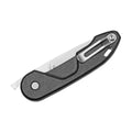 ExtremaRatio BF0 R CD BLACK Taschenmesser, universelle Drop-Point-Form, N690-Stahl