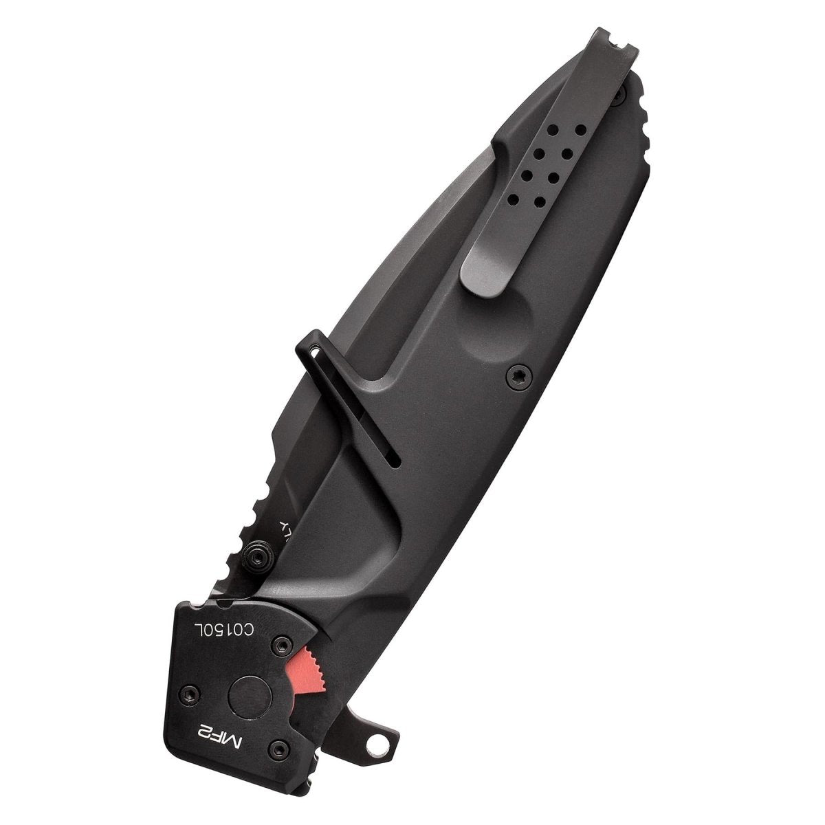 ExtremaRatio MF2 BLACK Taschenmesser für den Außenbereich, klappbare Drop-Point-Klinge aus N690-Stahl