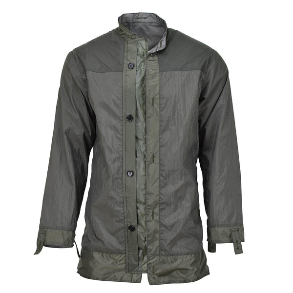 Original niederländische Militär-Innenjacke, wasserdicht, versiegelte Nähte, Kampfjacke, Olivgrün