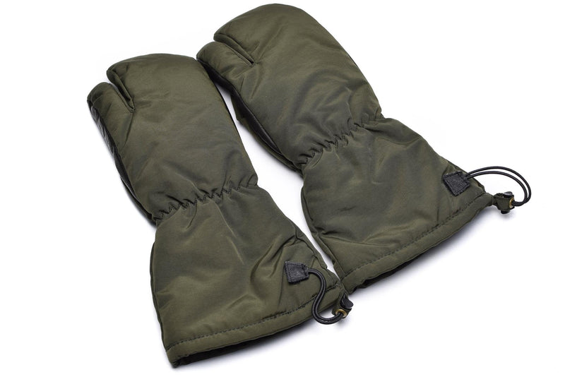 Original dänische Armee Abzugsfinger Fäustlinge Syna-Tex Handschuhe OD NEU