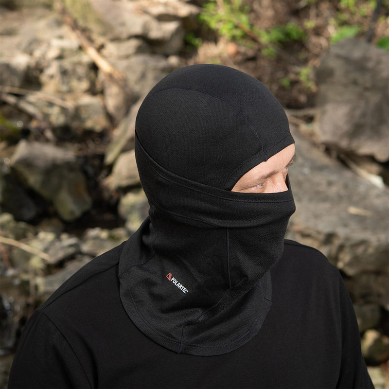 M-TAC Sturmhaube im Militärstil, taktische Kopfbedeckung, Gesichtsmaske, leicht, Schwarz