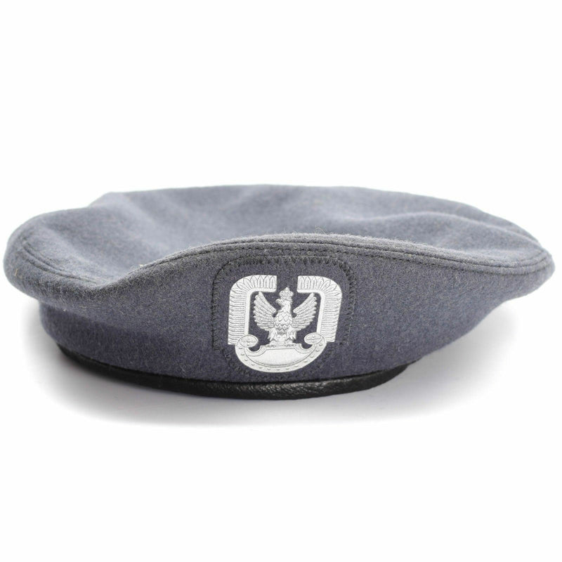 Original polnische Militärarmee Fallschirmjäger-Barett grau polnische Luftstreitkräfte NEU