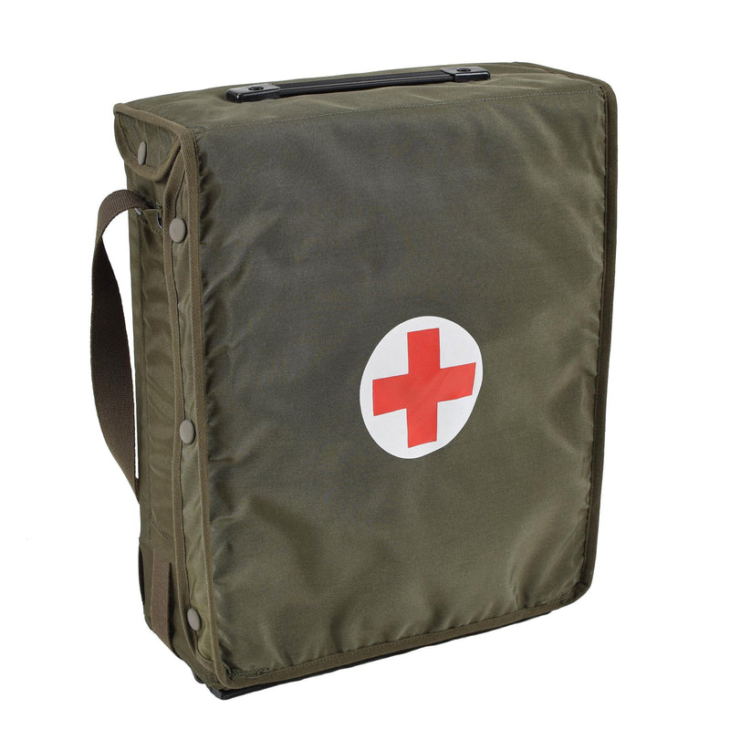 Original Österreichisches Bundesheer Erste Hilfe Tasche Schultertasche oliv Arzt Medizin Survival NEU