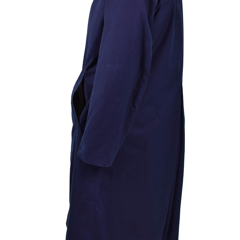 Echter französischer Militär-Regenmantel der Army Air Force, Trenchcoat, blau, wasserdicht