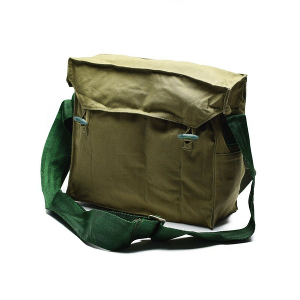 Original bulgarische Armee Brotbeutel Canvas Khaki Seite Schultertasche Pack NEU