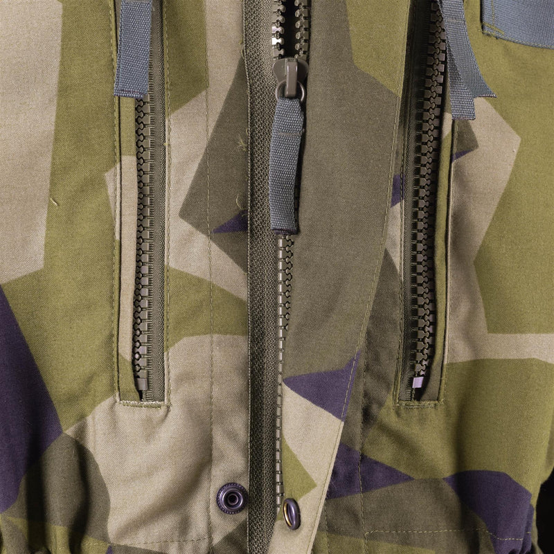Original schwere M90-Jacke der schwedischen Armee, Splittertarn, Militär, Feldtruppen, NEU