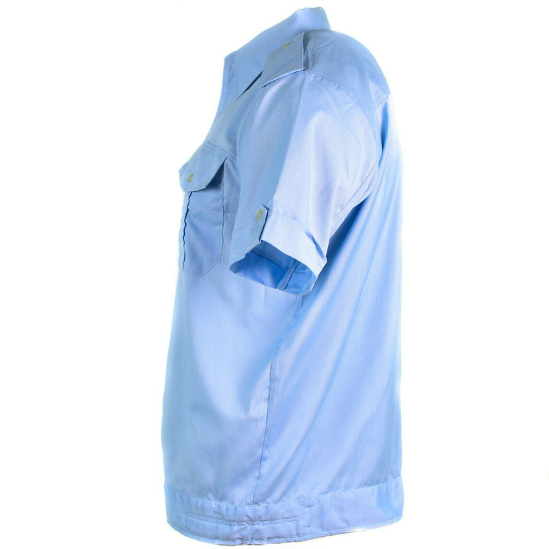 Original slowakische Armee Hemd Militär BDU blau kurze Ärmel NEU