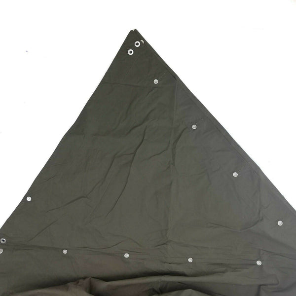 Original schwedischer Armee-Halbzeltbahn-Poncho, Oliv, Überschuss