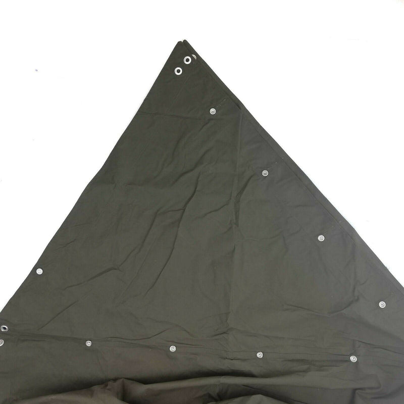 Original schwedischer Armee-Halbzeltbahn-Poncho, Oliv, Überschuss
