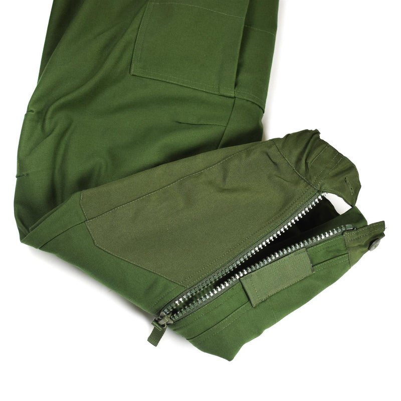 Original schwedische Thermo-Tankerhose M90 ​​Olive BDU Hose mit Hosenträgern Overall NEU