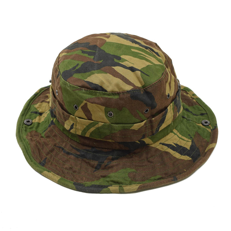 Original niederländischer Militär-Panamahut mit Nackenklappe, taktische DMP-Boonie-Cap, Überschuss