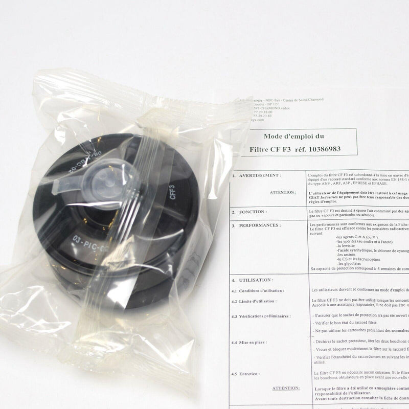 Sowjetische russische Gasmaske PDF-7 Kind Komplettset NATO Filter CF F3 NBC 40 mm NEU
