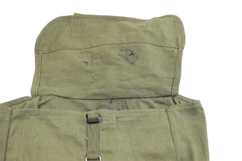 Original rumänische Armee Brotbeutel Militär Überschuss Olive Canvas Brotbeutel OD NEU